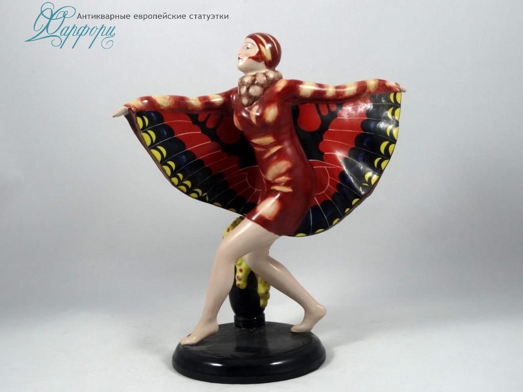 Фарфор, статуэтка, антиквариат, Австрия, Goldscheider